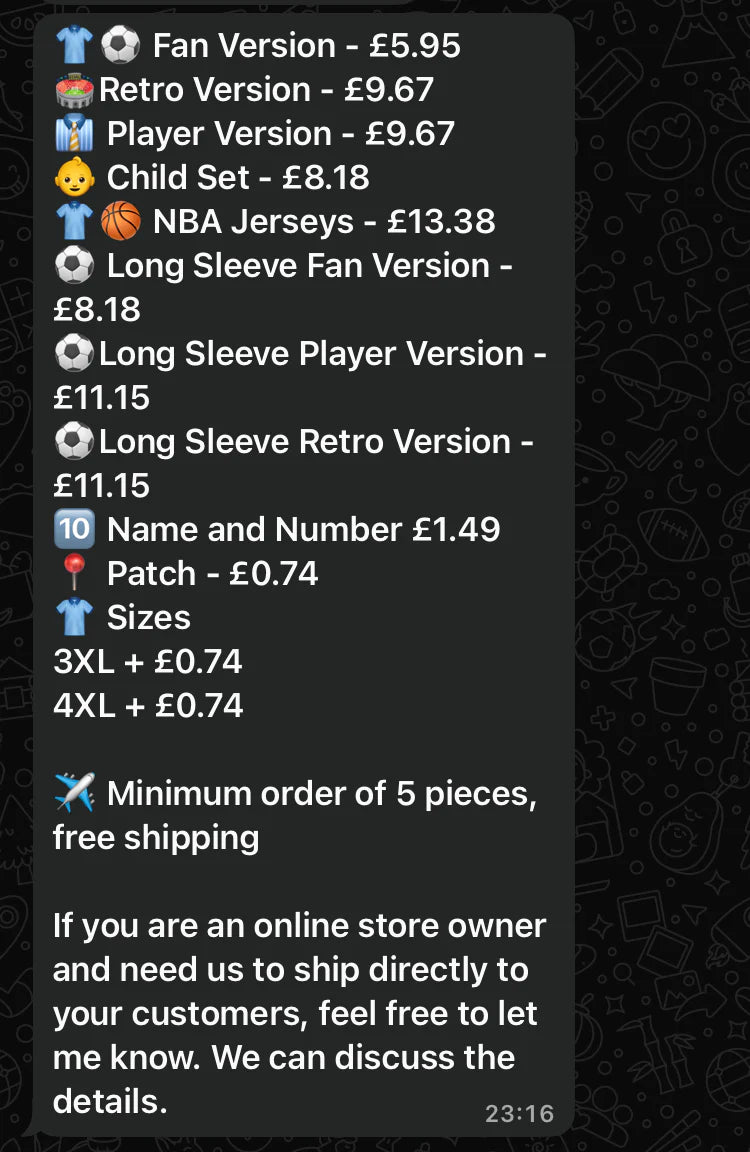 Private Football Jersey Supplier